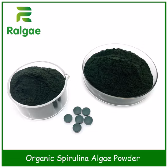 Espirulina orgánica en polvo, microalgas espirulina de grado alimenticio